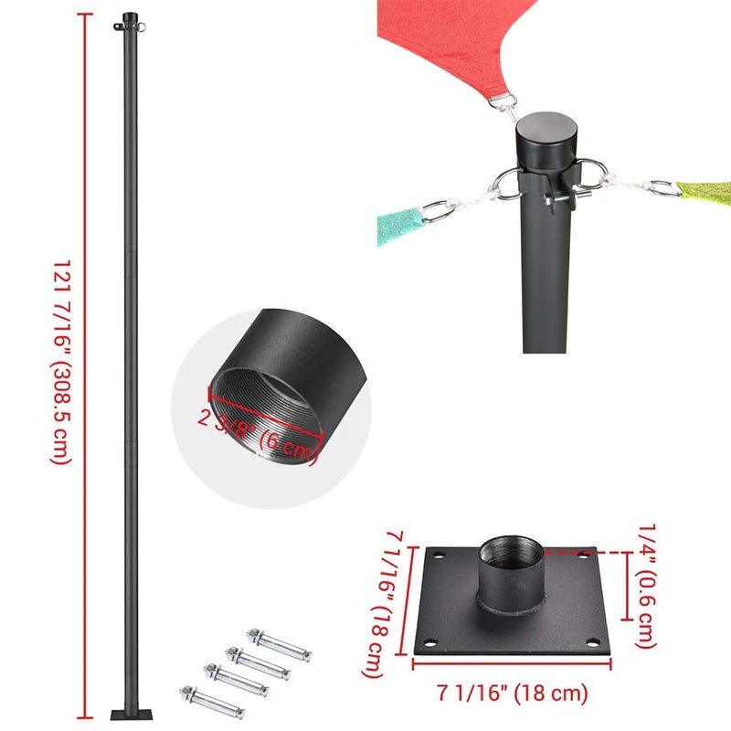 shade sail pole